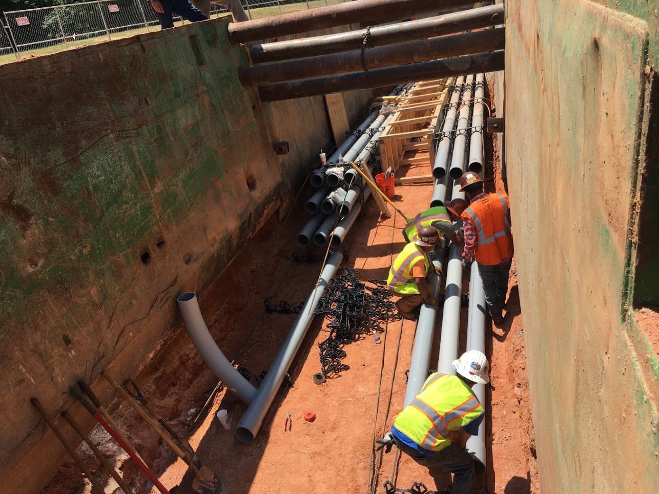 Pic of electrical ductbank