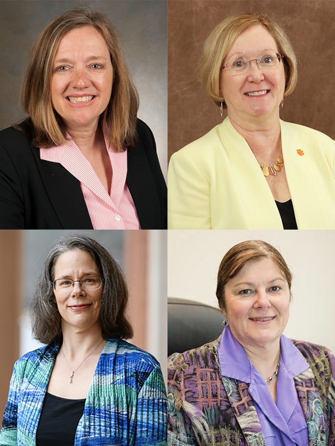 headshots of four women