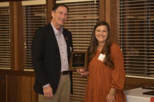 Kinsley Miller standing with Dean Belli