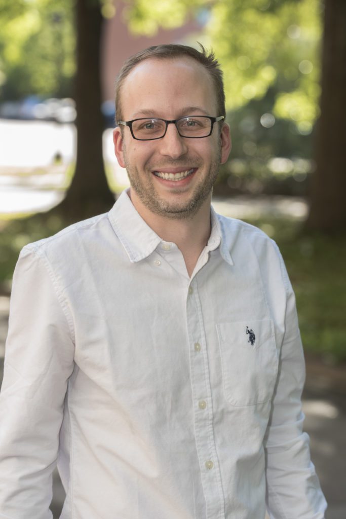 Environmental headshot of Ph.D. student Brian Witrick
