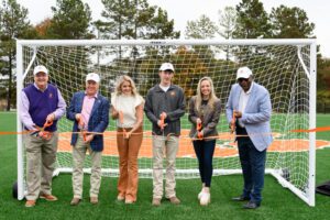 Davidson Family Field ribbon-cutting