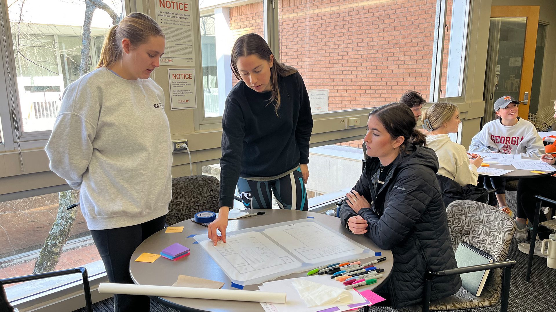Clemson students help re-envision the Gunnin Architecture Library