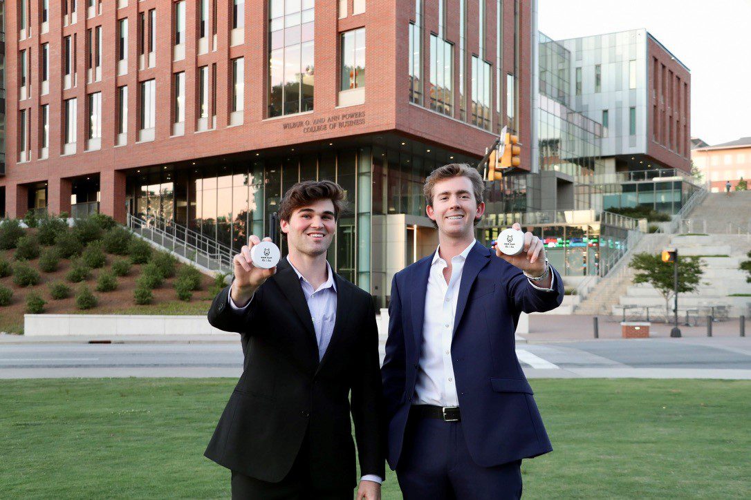 Chris Sucic and Bryce Hoff recently graduated from the Wilbur O. and Ann Powers College of Business