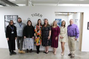 The team who put together the Beyond the Surface exhibit are Brooks Stevens, John Cummings, Masha Bokar, Heather Nix, Brooke Saari, Lola Renauer, Nora Walker and Jeff Allen.