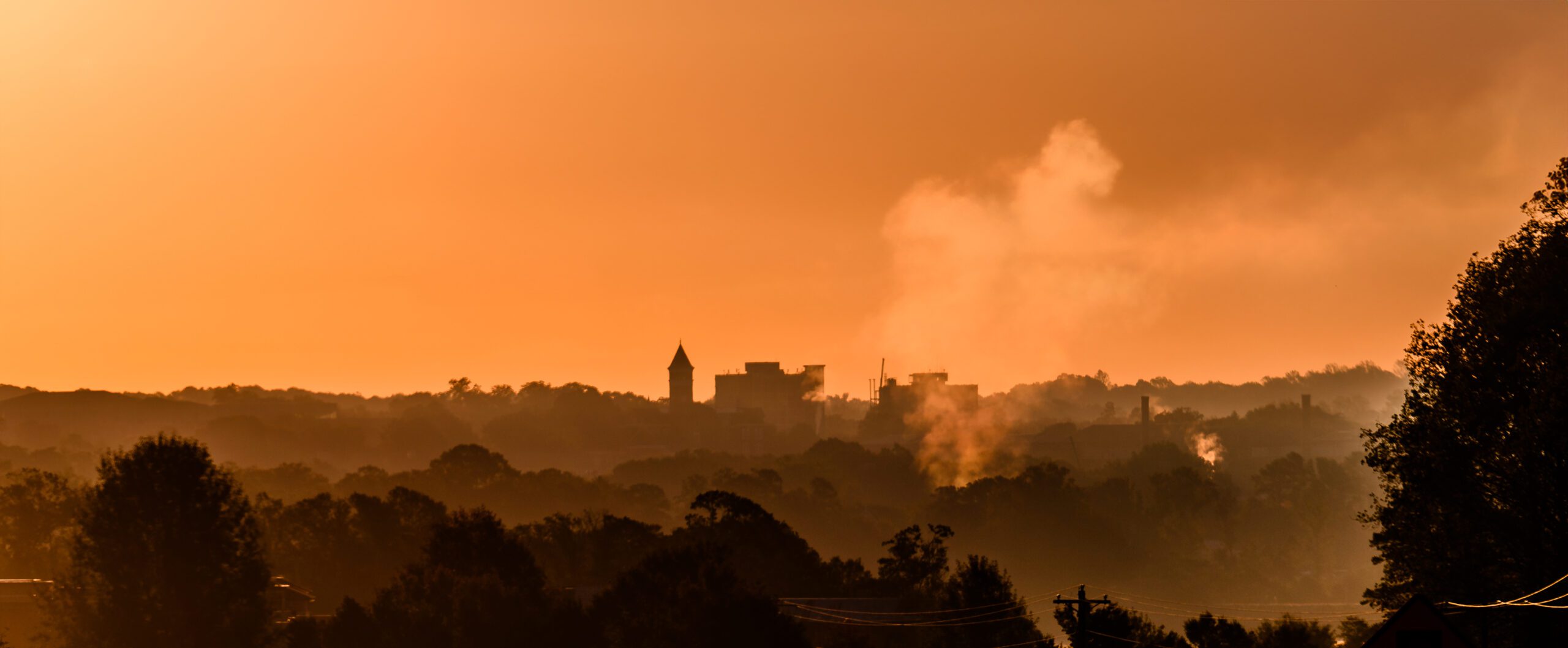 Sunrise over Clemson University