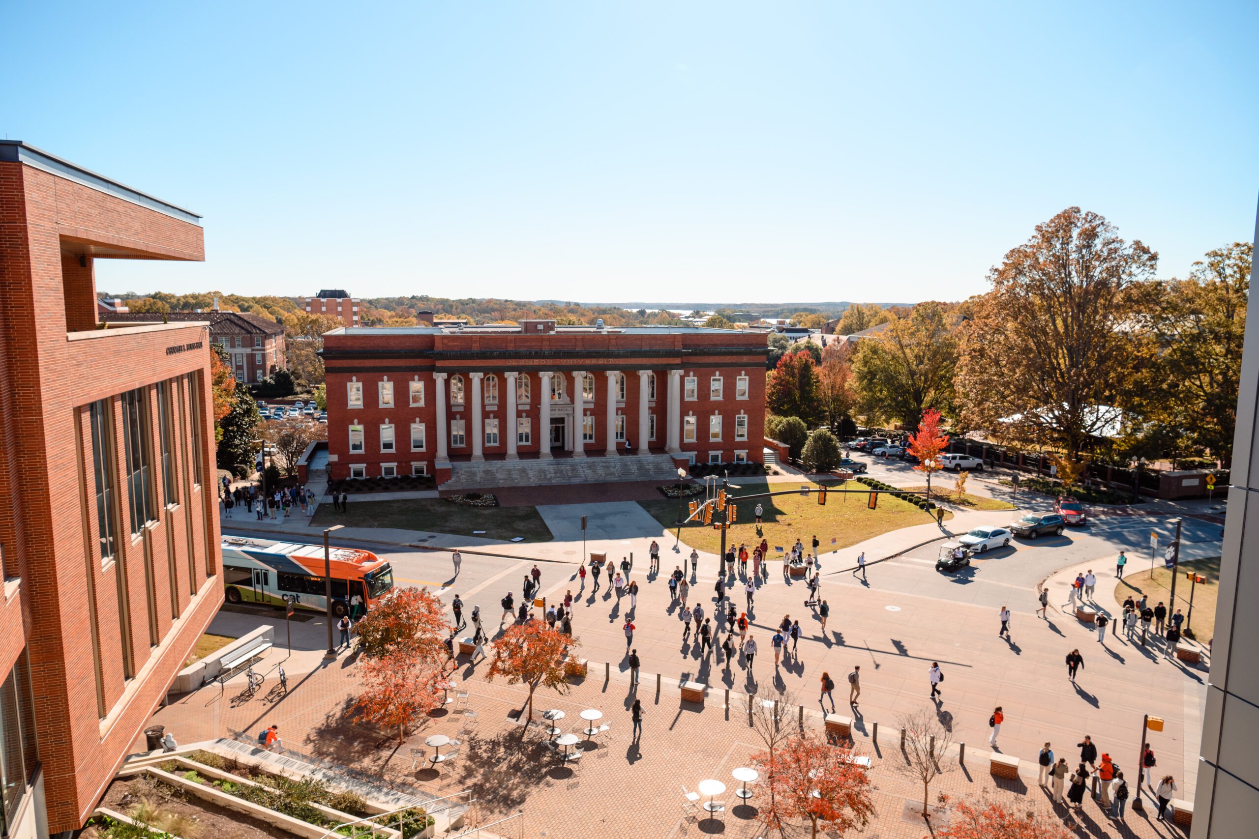 Fall on Clemson University's main campus